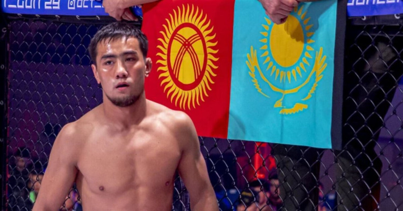 Выходящий в клетку с флагом Казахстана небитый кыргыз встретится с китайцем с 25 боями