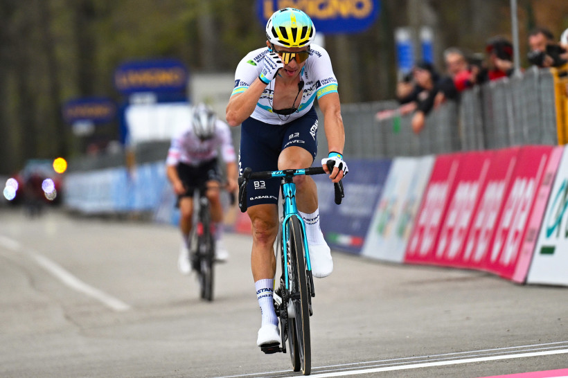 Видеообзор победы лидера «Астаны» на третьем этапе «Джиро д’Абруццо»