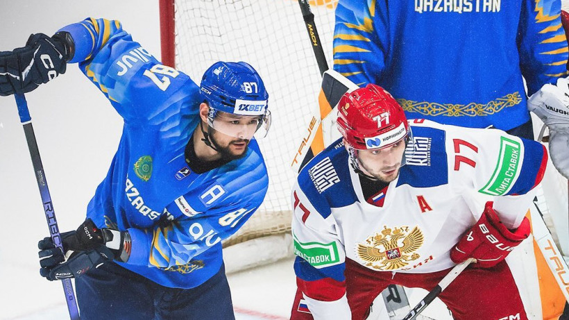Минимальной победой завершился матч Казахстана против России перед стартом на ЧМ-2024 по хоккею