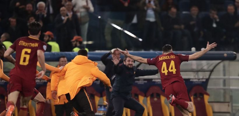 «Рома» сенсационно обыграла «Барселону» и вышла в полуфинал ЛЧ