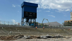 Как идет реконструкция стадиона имени Д. Омурзакова? ФОТО